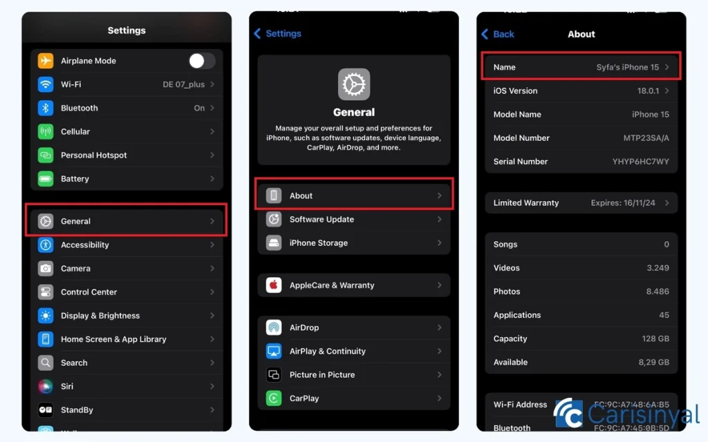 Teknologigateway.com - Cara Mengganti Nama Hotspot & Bluetooth di iPhone